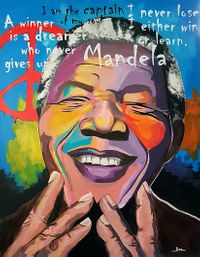 Mandela 60cm x 80cm | Verkocht